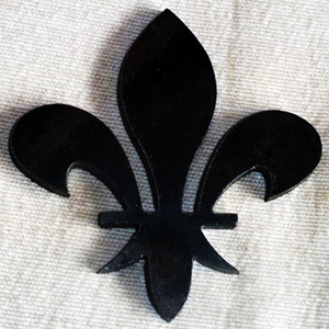 SYMBOLE RGIONAL<br>Fleur de Lys en fer forg<br>paisseur 6 mm