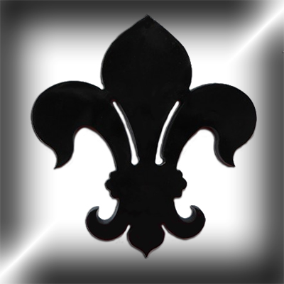 Fleur de Lys ouvrage en fer forg paisseur 6mm hauteur 400mm x largeur 395mm