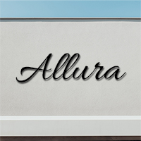 Lettres pour nom de maison en Allura 120x55 mm Fer forg 6mm