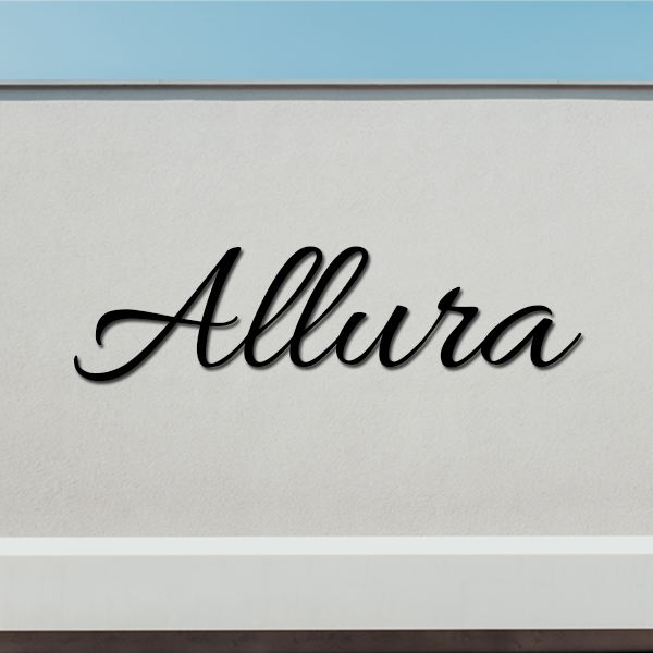 Lettres pour nom de maison en Allura 170x80 mm