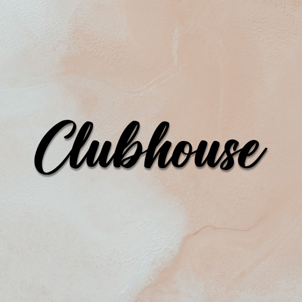 Lettres pour nom de maison en Clubhouse 130x68 mm