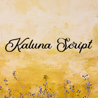 Nom de maison en fer forg  lettres Kaluna Script 120x45 mm Fer forg 6mm