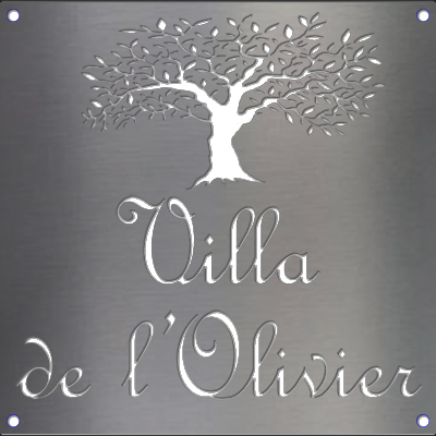 Plaque de maison carre en acier S325 de 4 mm d'paisseur 650x650mm avec motif et criture