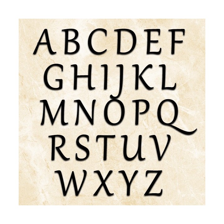 Lettres pour nom de maison en fer forgé en caractères majuscules Gabriola hauteur 120 mm et 130 mm 6 mm d'épaisseur