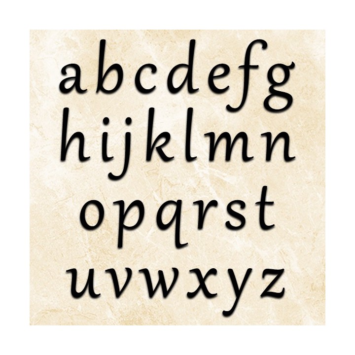 Lettres pour nom de maison en fer forgé en caractères minuscules Gabriola hauteur 120 mm et 130 mm 6 mm d'épaisseur