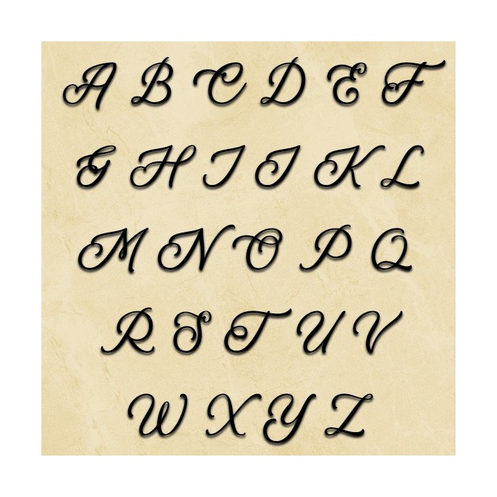 Lettres pour nom de maison en fer forgé en majuscules Kaluna Script 120 à 170 mm 6 mm d'épaisseur