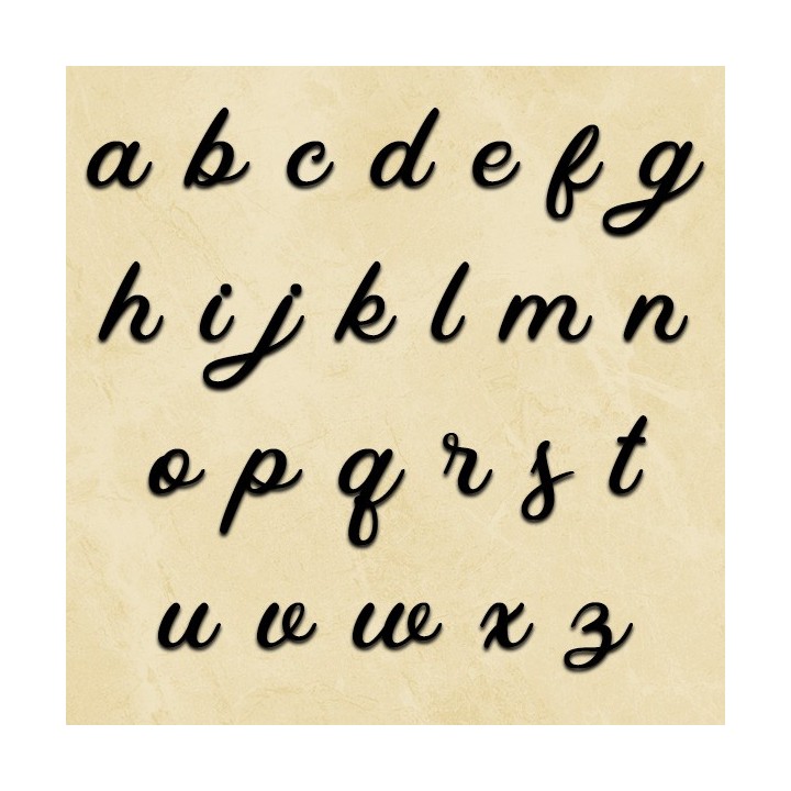 Lettres pour nom de maison en fer forgé en minuscules Kaluna Script 120 à 170 mm 6 mm d'épaisseur