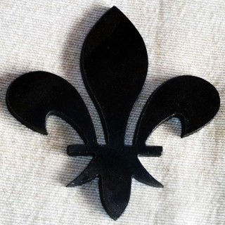 Fleur de Lys classique en fer hauteur 250 mm à 500 mm 6 mm d'épaisseur