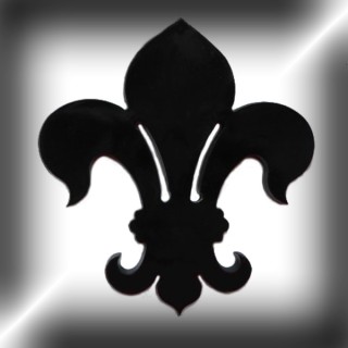 Fleur de Lys ouvragée en fer hauteur 250 mm à 500 mm 6 mm d'épaisseur