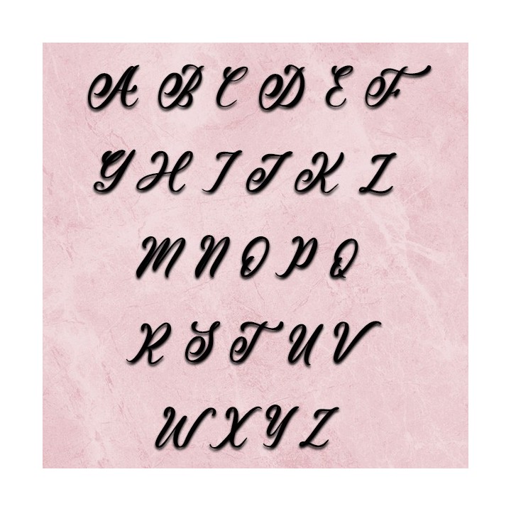 Lettres majuscules pour nom de maison en fer forgé en Andeva 6 mm d'épaisseur