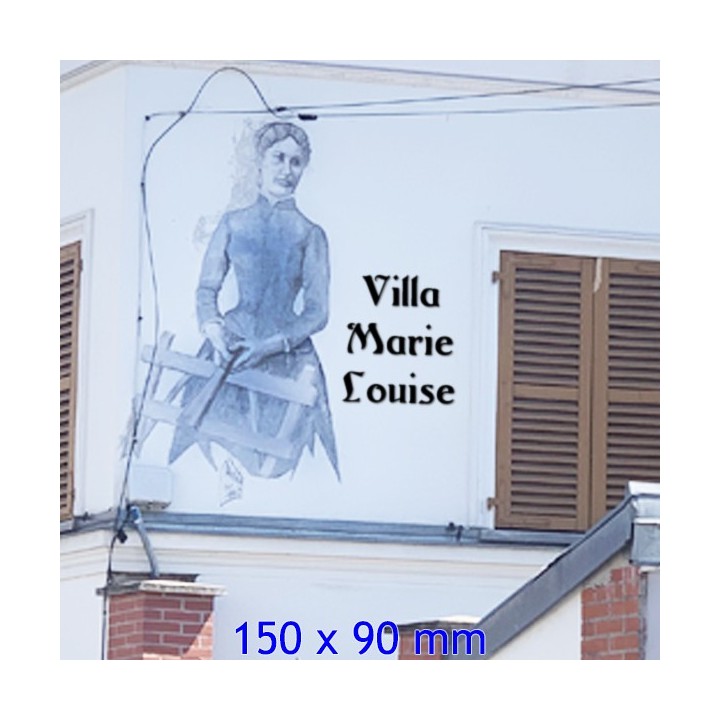 Lettres en Argos pour votre nom de maison en fer forgé avec des lettres hauteur 150 x 90 mm 6 mm d'épaisseur