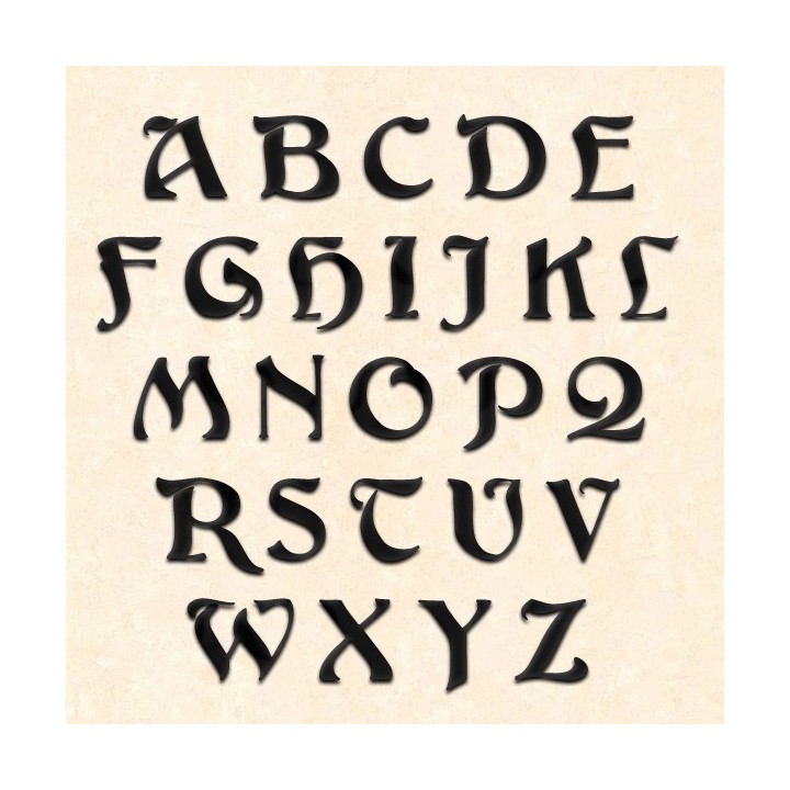 Lettres majuscules en Argos pour votre nom de maison en fer forgé avec des lettres hauteur 120 à 150 mm 6 mm d'épaisseur