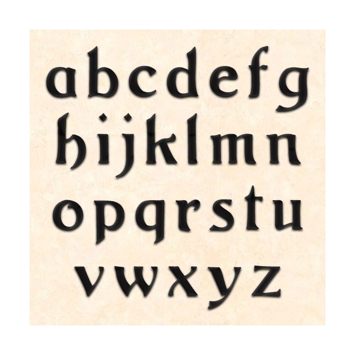 Lettres minuscules en Argos pour votre nom de maison en fer forgé avec des lettres hauteur 120 à 150 mm 6 mm d'épaisseur
