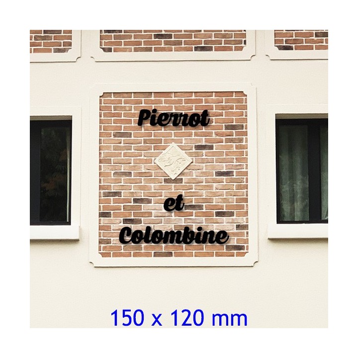 Caractère Caprica en acier découpé au laser hauteur 150 x 120 mm 6 mm d'épaisseur