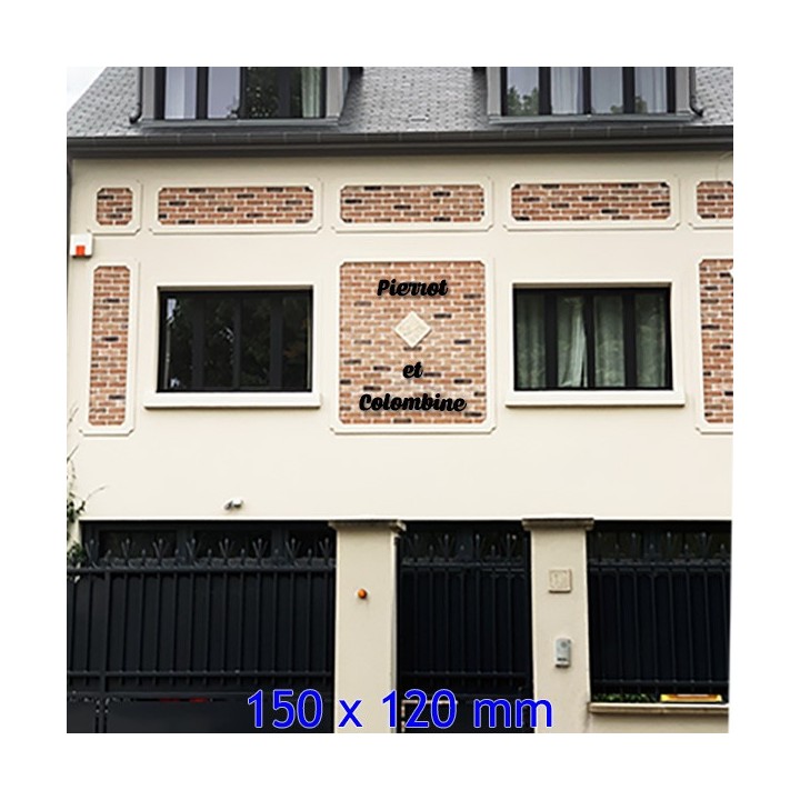 Caractère Caprica en acier découpé au laser hauteur 150 x 120 mm 6 mm d'épaisseur