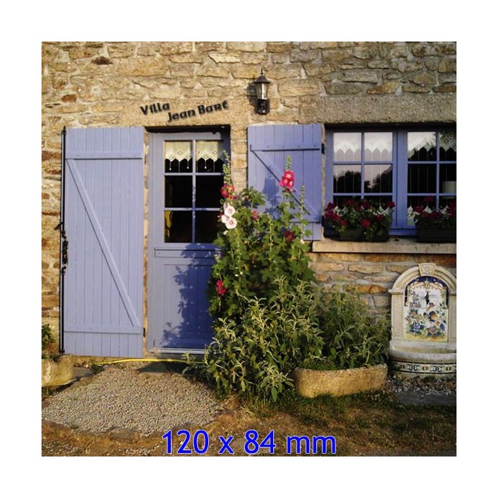 Lettres pour nom de maison en fer forgé en caractères Kermor avec lettres hauteur 120 x 84 mm 6 mm d'épaisseur