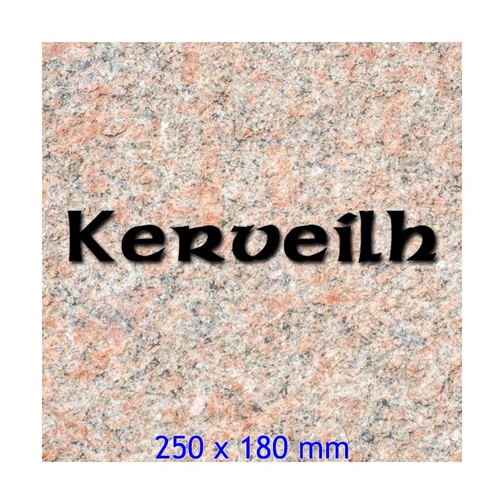 Lettres pour nom de maison en fer forgé en caractères Kermor avec lettres hauteur 250 x 180 mm 6 mm d'épaisseur
