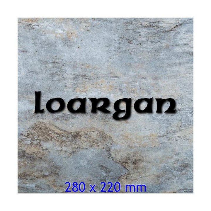 Lettres pour nom de maison en fer forgé en caractères Kermor avec lettres hauteur 280 x 220 mm 6 mm d'épaisseur