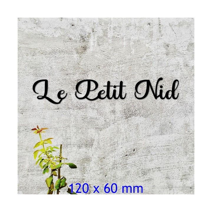 Lettres pour nom de maison en fer forgé caractères Best Valentina 120 x 60mm 6 mm d'épaisseur