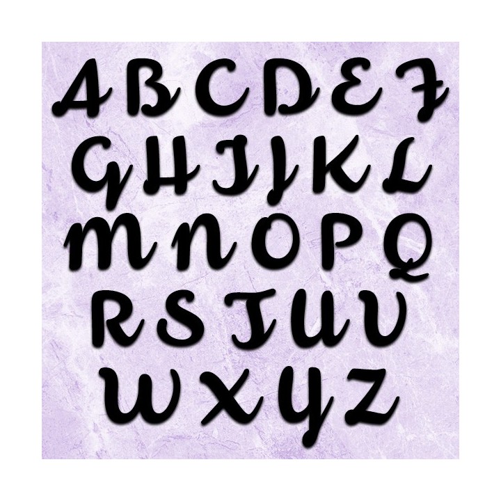 Caractères majuscules Armonioso pour nom de maison en fer forgé. Lettres de 120 mm à 150 mm 6 mm d'épaisseur
