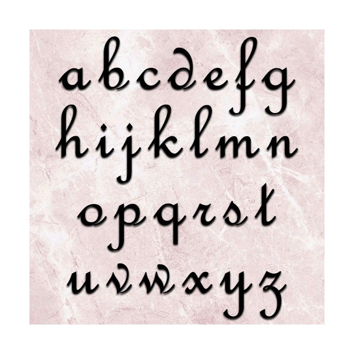 Lettres pour nom de maison ou de commerce en majuscules caractères French Script