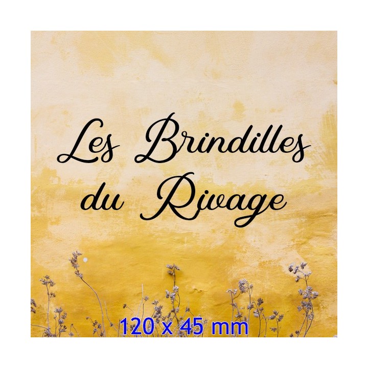 Lettres pour nom de maison en fer forgé en caractères Kaluna Script 120 x 45 mm 6 mm d'épaisseur