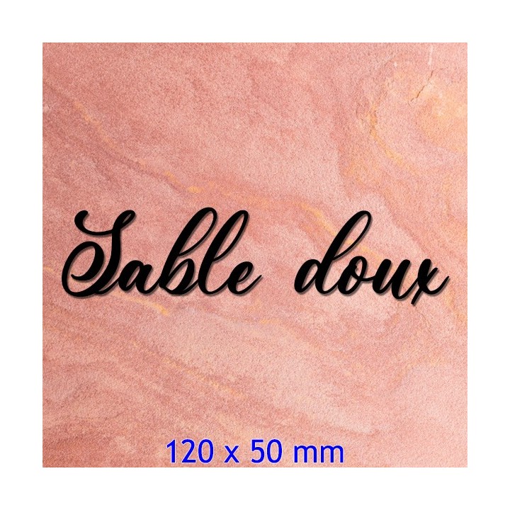 Lettres pour nom de maison en fer forgé en Andeva en 120 x 50 mm 6 mm d'épaisseur