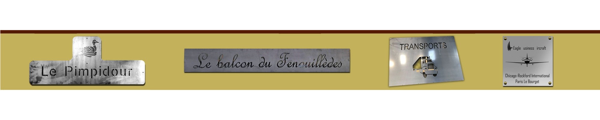 Faites confectionner votre enseigne pour votre activité, avec découpe au laser